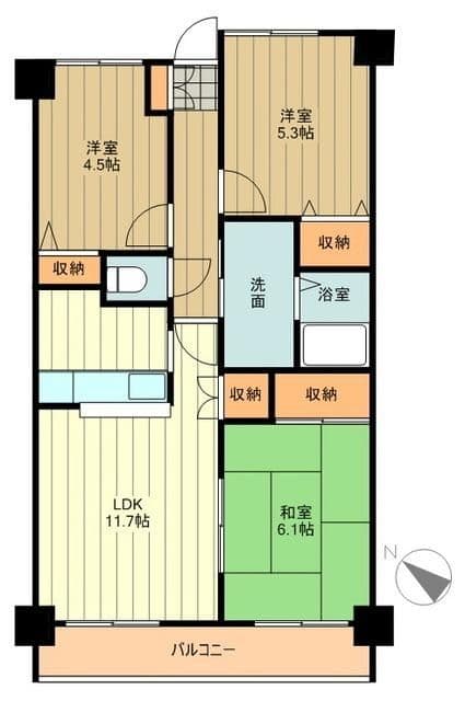 Preview floorplan of Raffine Tachikawa