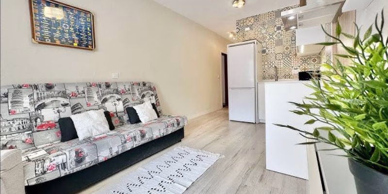 Compact 1K: Separate kitchen, efficient urban living.